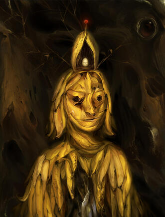 Banana Man, Digital Painting, 2024