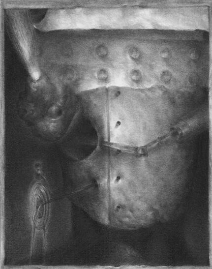 Schematic of the German Strahl, Graphite on paper, 2025-2026 6in x 8in