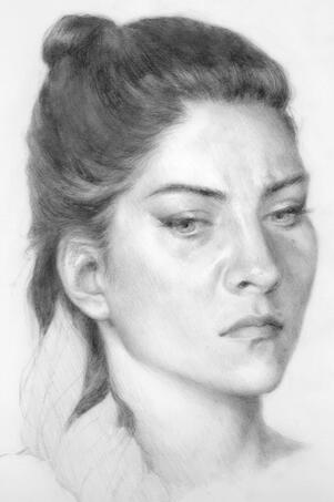 Emily, Graphite on paper, 2024