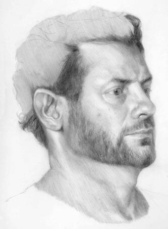 Alex, Graphite on paper, 2024